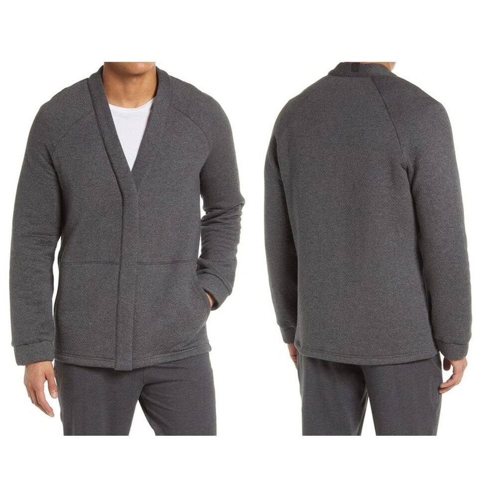 Lunya LAHGO Restore Pima Cotton Blend Cardigan Minimalist Preppy Fall Winter M